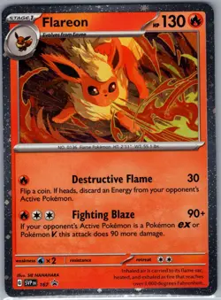 Flareon - (Cosmos Holo) SVP 167 Holo Scarlet & Violet Promo - Pokemon Card - NM - Image 1