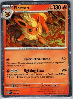 Flareon - (Cosmos Holo) SVP 167 Scarlet & Violet Promo - Pokemon Card - NM - Image 1