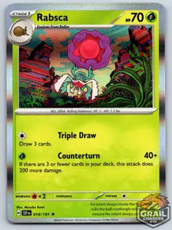 Rabsca 014/191 Surging Sparks Near Mint Holo Pokemon Card - Image 1