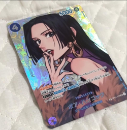 Gem Mint Boa Hancock OP01-078 SR SP Kingdoms of Intrigue Japanese One Piece Card - Image 2