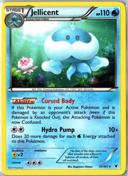 Pokemon Card - Jellicent Noble Victories 31/101 2011 Rare Moderately Played - Image 1