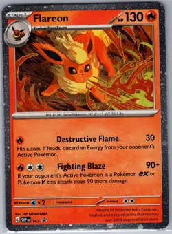 Flareon - (Cosmos Holo) 167 Holo SV: Scarlet & Violet Promo - Pokemon Card - NM - Image 1