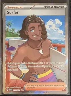 Surfer 235/191 Full Art Illustration Rare Trainer Card Surging Sparks POKEMON - Image 1