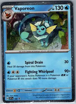Vaporeon - (Cosmos Holo) 168 Holo Scarlet & Violet Promo - Pokemon Card - NM - Image 1