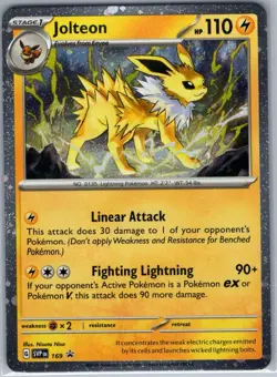 Jolteon - (Cosmos Holo) 169 Holo SV: Scarlet & Violet Promo - Pokemon Card - NM - Image 1