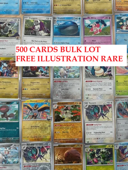 500+ Pokemon Card Bulk Lot | Free Illustration Rare included - Image 1
