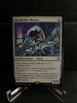 MTG Big Mother Mouser NON-FOIL #0037 TMNT Commander Rare NM - Image 1