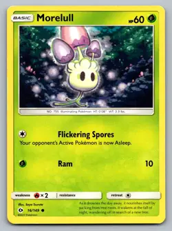 Pokemon TCG SM Base Set Morelull 16/149 - Image 1