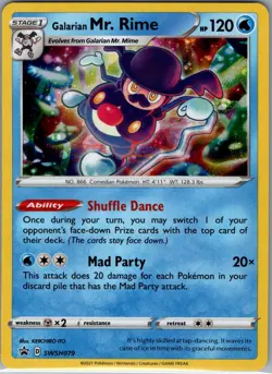 Galarian Mr. Rime SWSH079 Holo SWSH: Sword & Shield - Pokemon Card - NM - Image 1