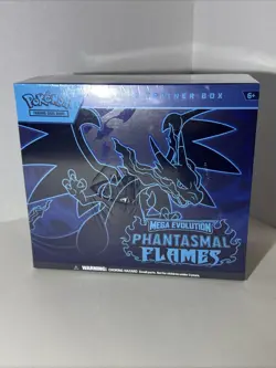 Pokemon Mega Evolution Phantasmal Flames Elite Trainer Box ETB Seal Torn - Image 1