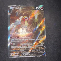 SWSH: Crown Zenith: Galarian Gallery #GG36/GG70 Entei V English Holo Pokemon TCG - Image 1