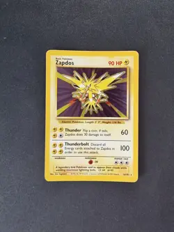 Zapdos 16/102 Holo Rare Card Base Set EX Pokemon TCG - Image 1