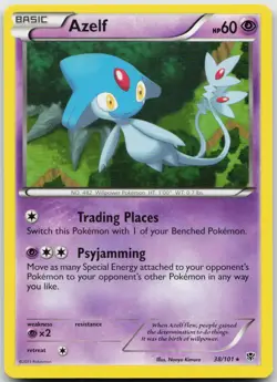 LP Azelf 38/101 Rare Plasma Blast Pokemon - Image 1