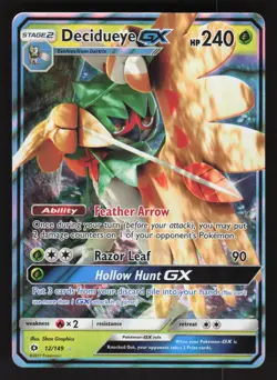 Decidueye GX 12/149 Pokemon TCG SM Base Set NM - Image 1
