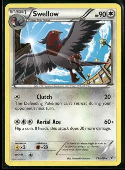 Swellow 71/108 Rare Roaring Skies Pokemon Lightly Played - Image 1