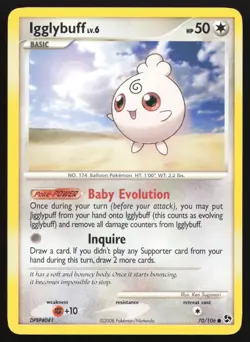 Igglybuff 70/106 (LP) - Great Encounters - Non-Holo - Image 1