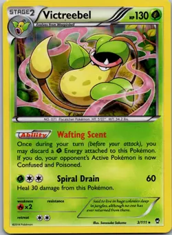 POKEMON VICTREEBEL 3/111 HOLO RARE FURIOUS FISTS NM/M - Image 1