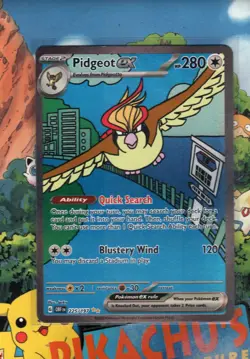 Pokemon TCG Pidgeot ex 225/197 Special Illustration Rare Obsidian Flames NM/M - Image 1
