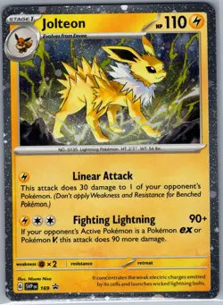 Jolteon - (Cosmos Holo) SVP 169 SV: Scarlet & Violet Promo - Pokemon Card - NM - Image 1