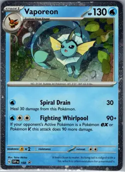 Vaporeon - (Cosmos Holo) SVP 168 SV: Scarlet & Violet Promo - Pokemon Card - NM - Image 1