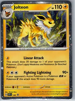 Jolteon - (Cosmos Holo) SVP 169 SV: Scarlet & Violet Promo - Pokemon Card - NM - Image 1