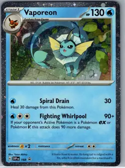 Vaporeon - (Cosmos Holo) SVP 168 SV: Scarlet & Violet Promo - Pokemon Card - NM - Image 1