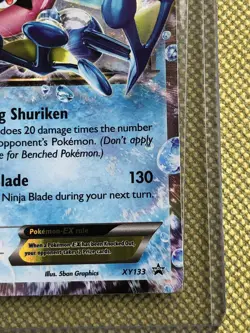 Pokemon TCG Cards Ash-Greninja EX XY133 Black Star Promo Holo LP - Image 5