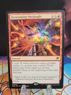 NM In Hand Devastating Onslaught EOE Ships Now MTG Mythic Red Finisher - Image 1