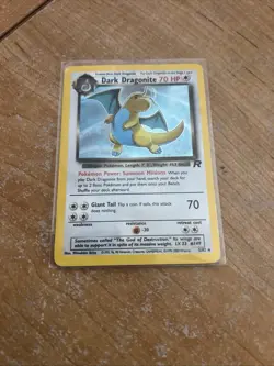 Pokemon Dark Dragonite 5/82 Holo Rare Team Rocket Card NM - Image 1