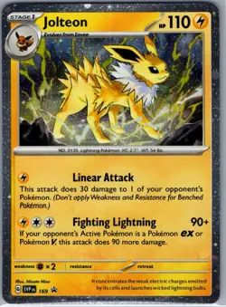 Jolteon - (Cosmos Holo) SVP 169 SV: Scarlet & Violet Promo - Pokemon Card - NM - Image 1