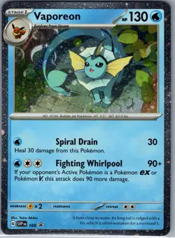 Vaporeon - (Cosmos Holo) SVP 168 SV: Scarlet & Violet Promo - Pokemon Card - NM - Image 1