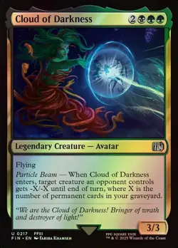 MTG Magic FIN Final Fantasy - 1x FOIL EN NM 0217 U Cloud of Darkness - Image 1