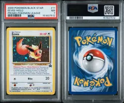 2000 Pokemon TCG Eevee Black Star Promo Holo Pokemon League #11 PSA 7 NM - Image 1