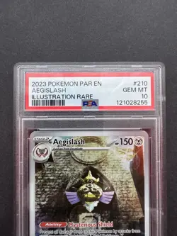 *PSA 10* Aegislash 210/182 - Paradox Rift - Illustration Rare - Gem Mint Pokemon - Image 2