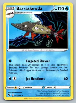 Pokemon TCG SWSH04: Vivid Voltage Barraskewda 042/185 - Image 1