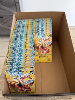 One Piece OP15 -EB04 Adventure On Kami’s Island Sleeved Booster Packs Lot Of 68 - Image 1