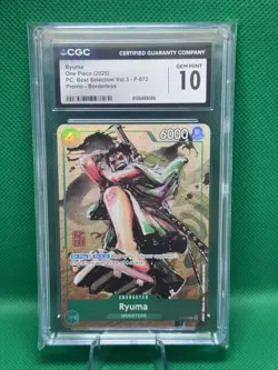 CGC 10 2025 ONE PIECE PREMIUM COLLECTION BEST SELECTION VOL.3 #072 RYUMA - Image 1