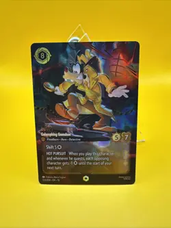 Enchanted Foil GOOFY GALUMPHING GUMSHOE 1x Disney Lorcana Whispers in the Well - Image 1