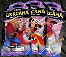 Disney Lorcana TCG Rise of the Floodborn ~Lot Of 3 Sealed Blister Packs - Image 1