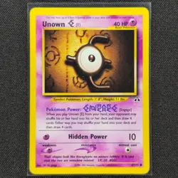 Unown E - 67/75 - Common - Neo Discovery - Pokemon Card - MP - Image 1
