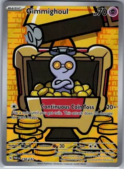 Gimmighoul 198/182 SV04: Paradox Rift - Pokemon Card - NM - Image 1