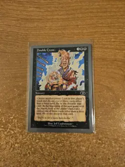 MAGIC THE GATHERING UNGLUED DOUBLE CROSS LIGHTLY PLAYED - Image 1