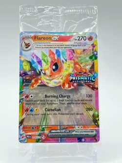 Pokemon Flareon EX 014/131 Prismatic Evolutions Stamp Promo Sealed - Image 1