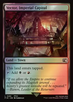 MTG Magic FIN Final Fantasy - 1x FOIL EN NM 0291 C Vector, Imperial Capital - Image 1