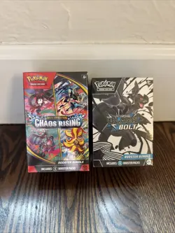 Pokemon Chaos Rising And Black Bolt Booster Bundles - NEW AND FACTORY SEALED - Image 1