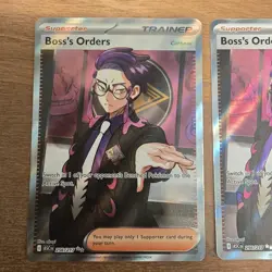 Pokemon Ascended Heroes Boss's Orders 256/217 Full Art Trainer - Image 3