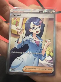 Pokemon TCG Fennel Card Black Bolt 162/086 full art - Image 1