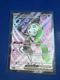 Meloetta EX Pokemon TCG Full Art Black Bolt 159/086 - Image 1