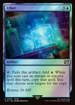 MTG Magic FIN Final Fantasy - 1x FOIL EN NM 0053 U Ether - Image 1