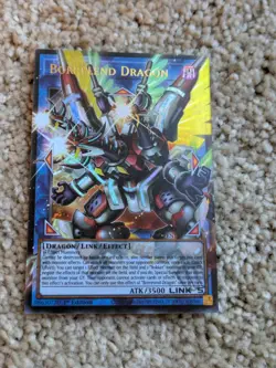 YUGIOH BLGG-EN142 Borrelend Dragon OVERFRAME Ultra Rare 1st Edition NM - Image 1